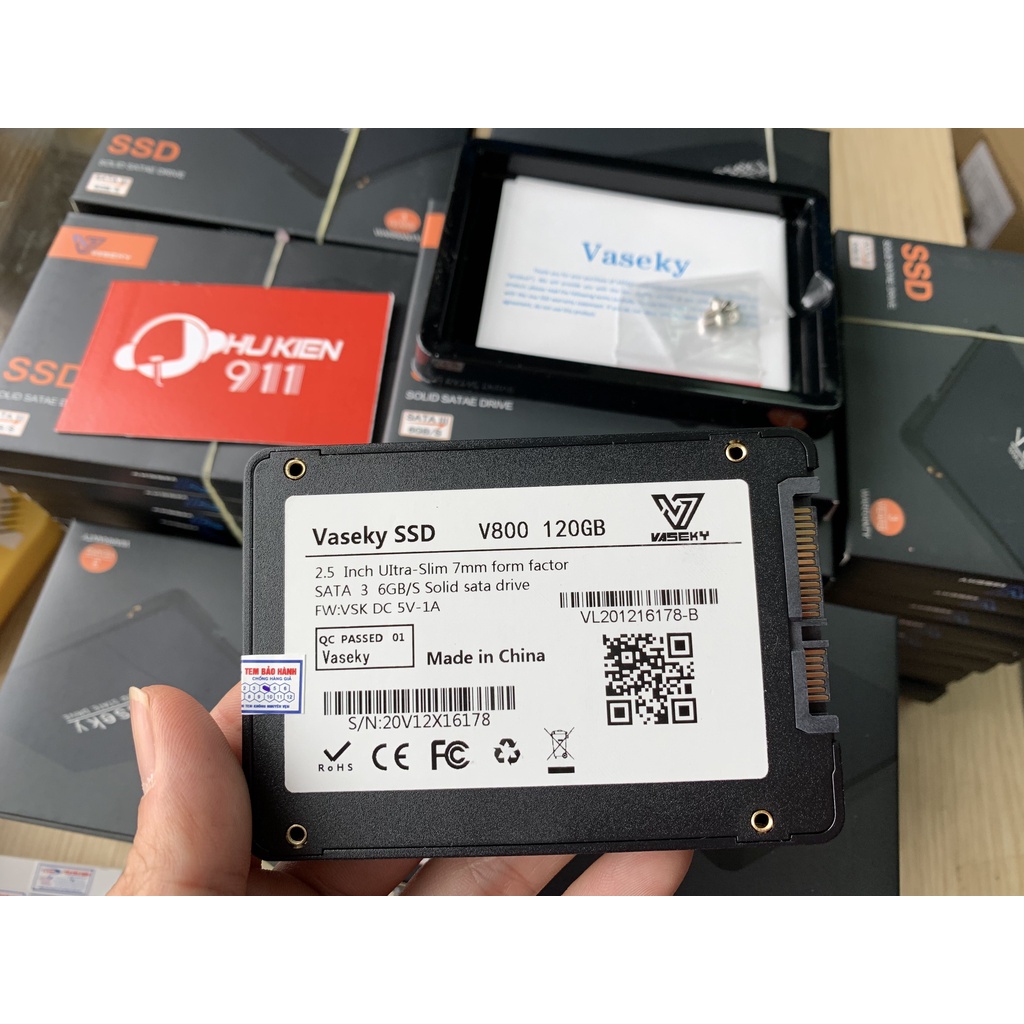 Ổ cứng SSD Vaseky V800 120GB, 240GB, 480GB - Cài win miễn phí, hàng chính hãng, bảo hành 3 năm