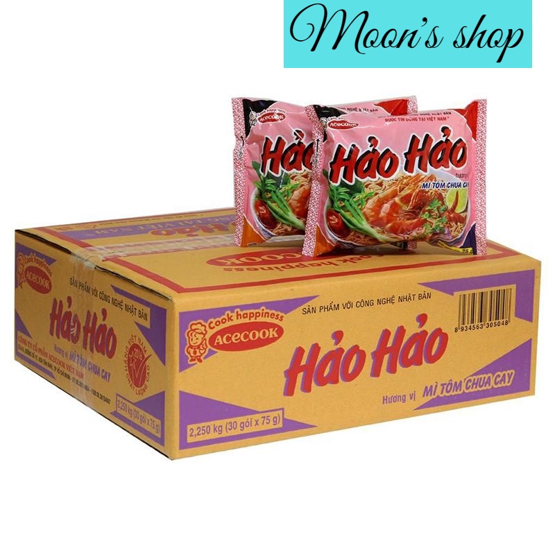 Thùng mì hảo hảo tôm chua cay 30 gói