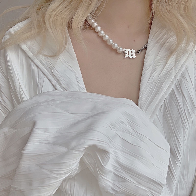 Dây Chuyền Hợp Kim Phối Ngọc Trai Giả Xinh Xắn