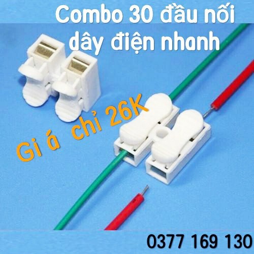 Combo 30 Domino Kẹp Nối Dây Điện Nhanh