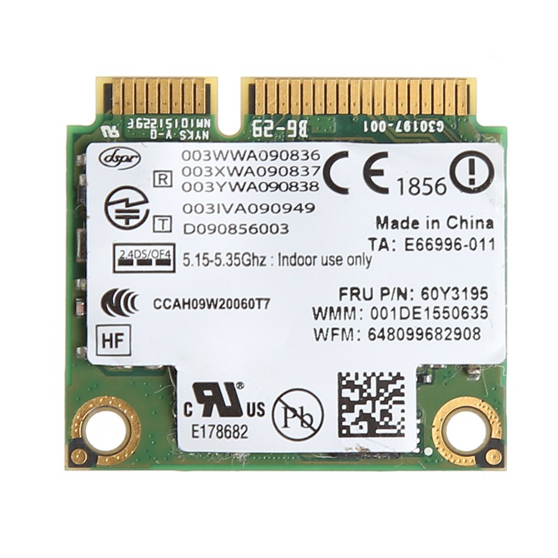 Card Wifi PCI-E 2 râu 300M 2.4 + 5G 6250 Lenovo Intel
