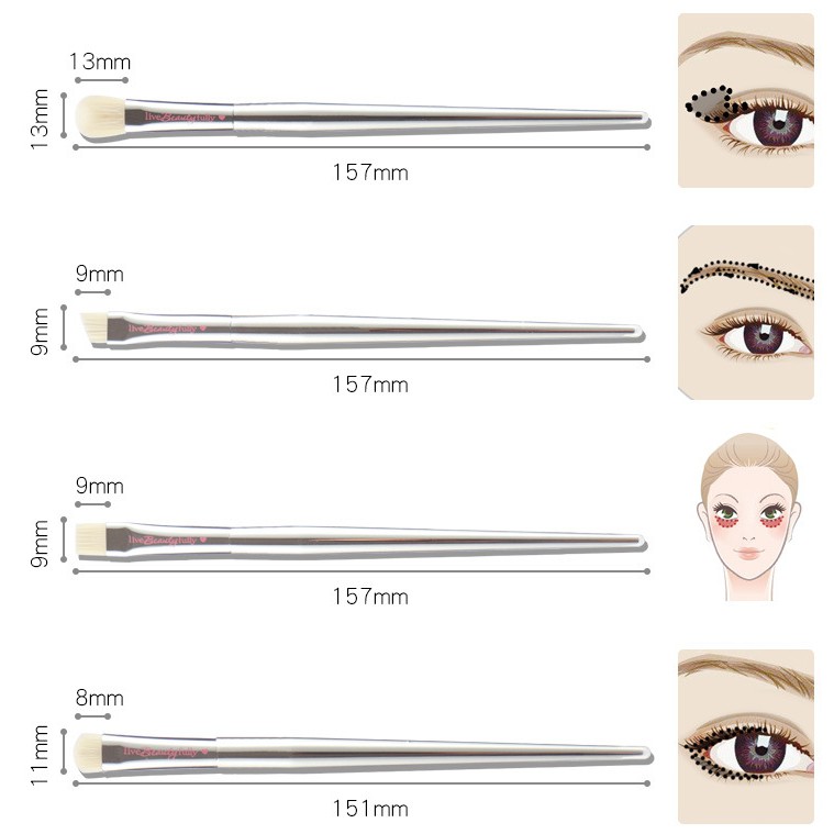 Cọ Vẽ Liner/ Vẽ Mày IT Cosmetics Eyebrow Brush