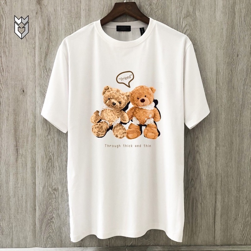 Áo thun đôi nam nữ Gấu, Đã Có Bồ unisex cá tính Trend giá rẻ, cotton 3158 mặc nhóm  Free ship