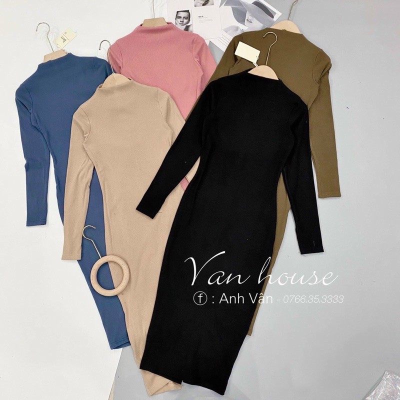 VÁY BODY TĂM CỔ LEO CHẤT ĐẸP MS15289