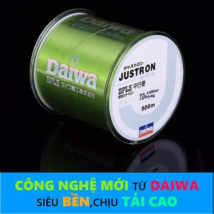 [ FREESHIP ]Dây Cước Câu Cá Siêu Bền Daiwa Justron Dài 500m ( Có Đủ Màu, Đủ Size ) – Dây Cước Câu Cá Nhật Bản