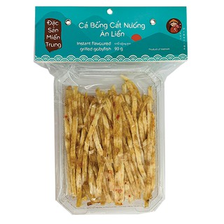 KHÔ CÁ BỐNG CẮT SỢI ăn liền đặc sản Miền Trung thương hiệu AN LỢI (mỗi gói 90g, khay hút chân không)