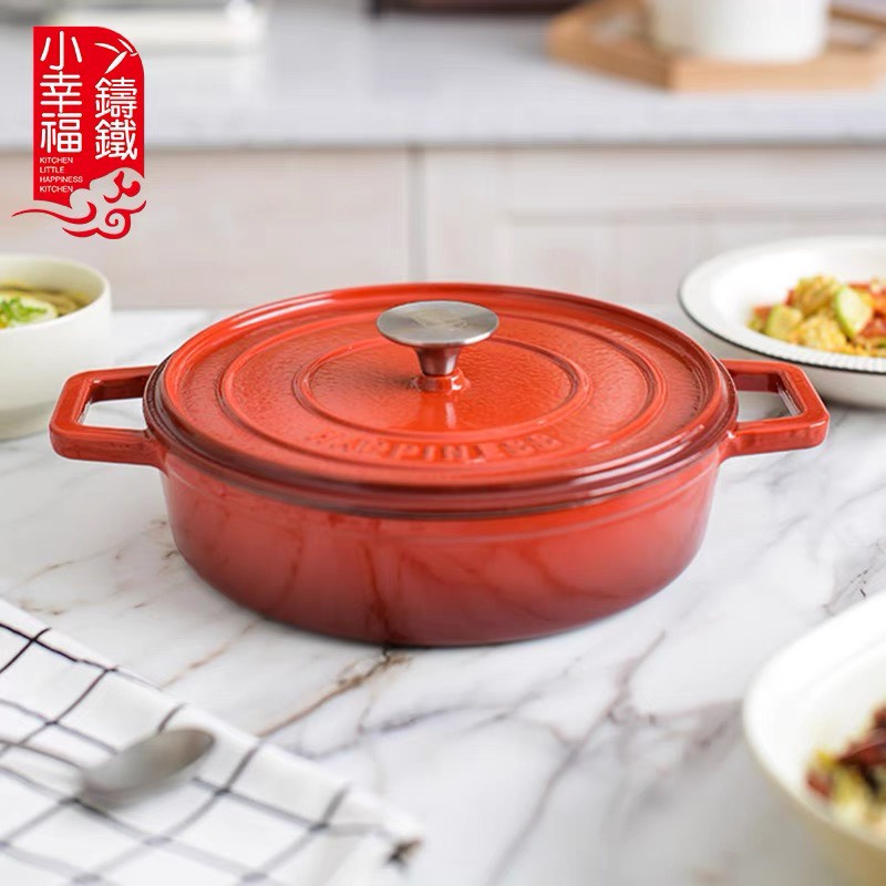Nồi gang đúc tráng men 24cm Little Happiness