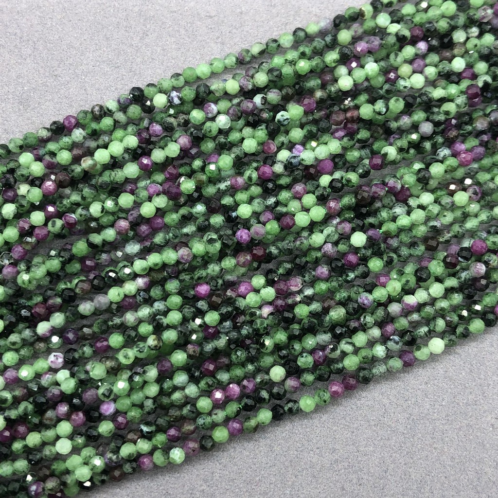 Chuỗi Hạt Đá Ruby Tự Nhiên 2 / 3 / 4mm