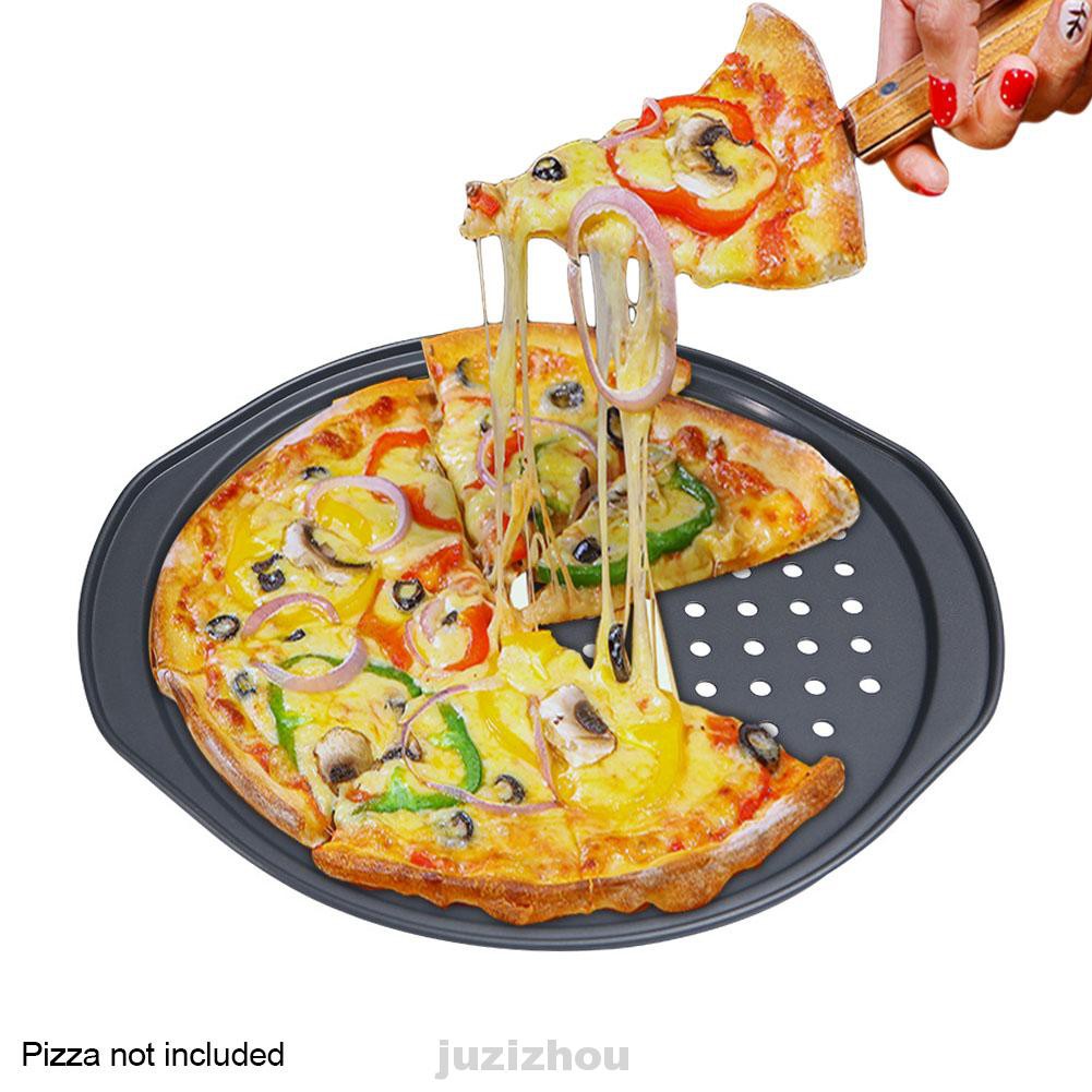 Chảo Nướng Bánh Pizza Bằng Thép Carbon Có Lỗ Tiện Dụng 14 Inch