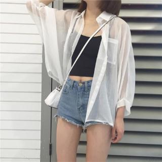 Áo sơ mi nữ tay cánh dơi phong cách Hàn Quốc
