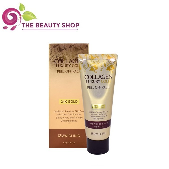 Mặt Nạ Vàng Collagen Luxury Gold Peel Off Pack 3W Clinic 100g