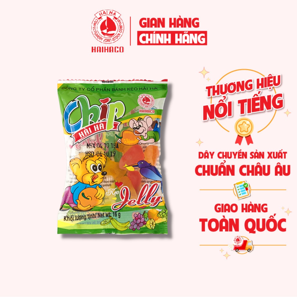 Kẹo Dẻo Jelly Chip Chip Hải Hà (Túi: 16g)