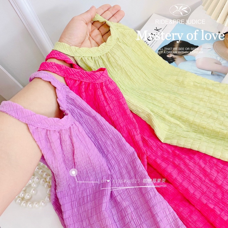 Váy maxi xốp nhí - đại bé gái