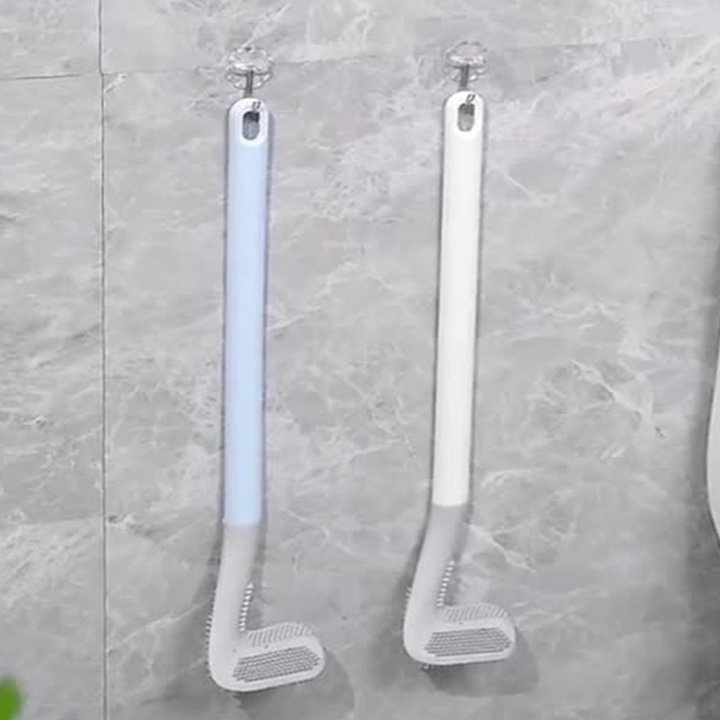 CHỔI CỌ TOILET thông minh SILICON cọ chà vệ sinh MẪU MỚI sạch mọi ngóc ngách bồn cầu, nhà tắm - KÈM MÓC DÁN