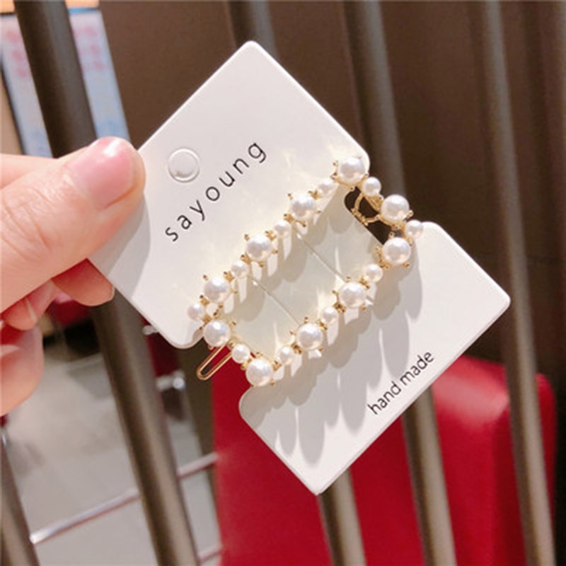 Kẹp Tóc Đính Ngọc Trai Thời Trang Cho Nữ
