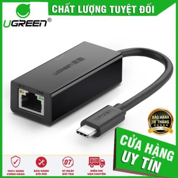 Ugreen 30287,50307 - Cáp chuyển USB 3.1 Type C sang mạng Lan tốc độ cao  ✔Hàng Chính Hãng✔