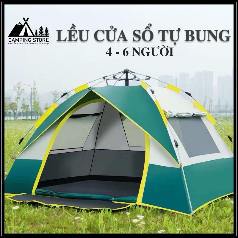 LỀU CỬA SỔ TỰ BUNG DÃ NGOẠI CẮM TRẠI CAO CẤP, LỀU DU LỊCH CỬA SỔ THÔNG THOÁNG TIỆN DỤNG CHO 4-6 NGƯỜI, LỀU CAO CẤP | BigBuy360 - bigbuy360.vn