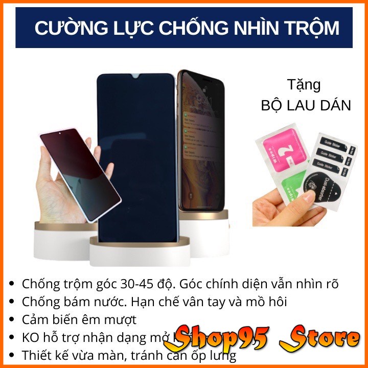 Kính cường lực chống nhìn trộm Samsung A04 A34 A54  A13 A23 A33 A03 A03 core A03s A02s A71 A72 M23 M33 A50
