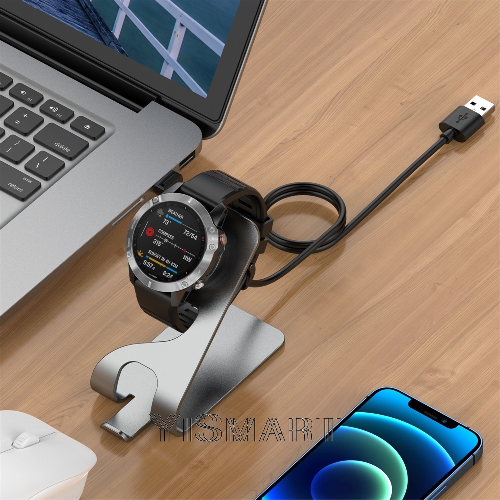 Đế Sạc Bằng Kim Loại Cho Garmin Fenix Vivoactive 3 4 4S Fenix 5 5X Plus 6 6X 6s 7 7X/Venu