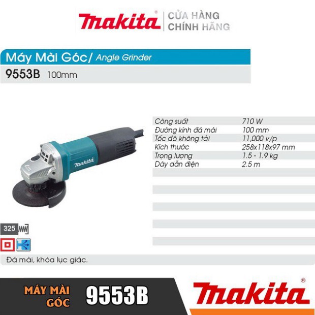 [Chính Hãng] Máy Mài Góc Makita 9553 (100MM-710W)