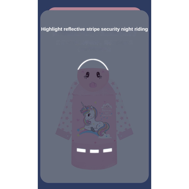 Áo Mưa Chống Thấm Nước Thiết Kế Dễ Thương Cho Bé Mẫu Giáo