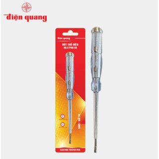 Bút thử điện Điện Quang ĐQ ETP08 GR (Đầu vít dẹp, 190 mm, màu xám trong)