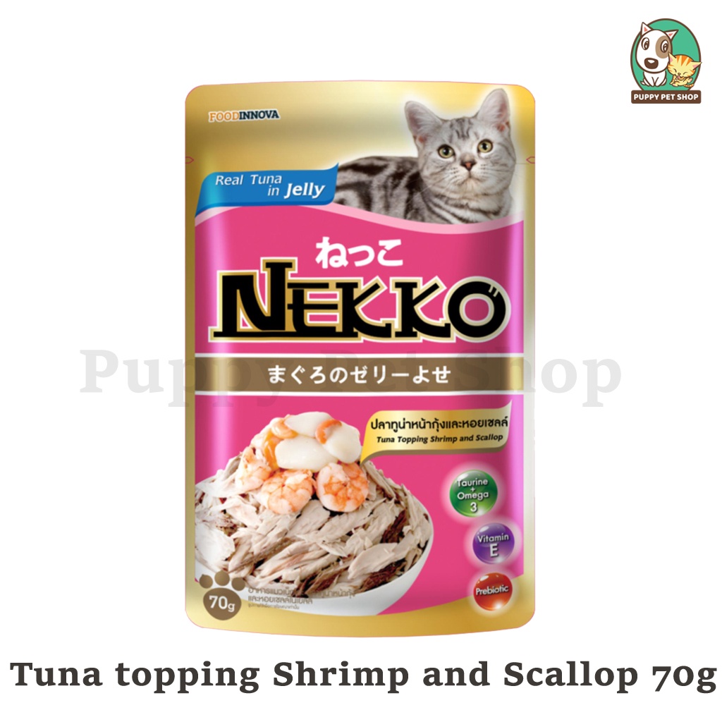 Pate Nekko jelly dành cho mèo trưởng thành trên 6 tháng tuổi 70g (8 vị)