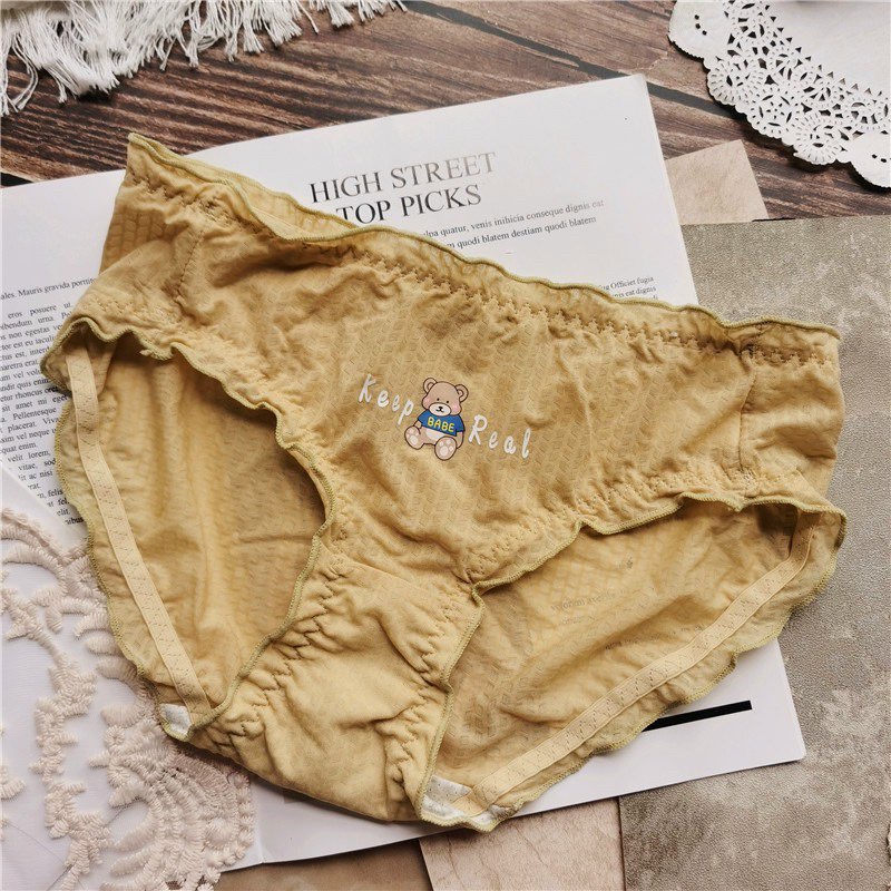 Quần lót ren họa tiết gấu dễ thương, chất liệu mềm thông thoáng siêu mát - Moon Underwear