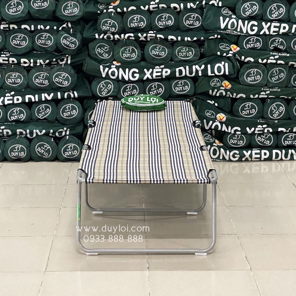 Ghế - giường xếp DUY LỢI thép - chân dài ( Quà tặng 20 móc áo)