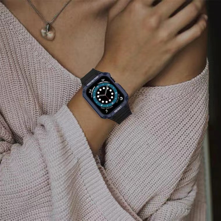 Ốp Bảo Vệ Đồng Hồ Thông Minh Apple Watch 44mm 45mm 42mm 40/38 Watch Series 7 6 5 4 SE TPU