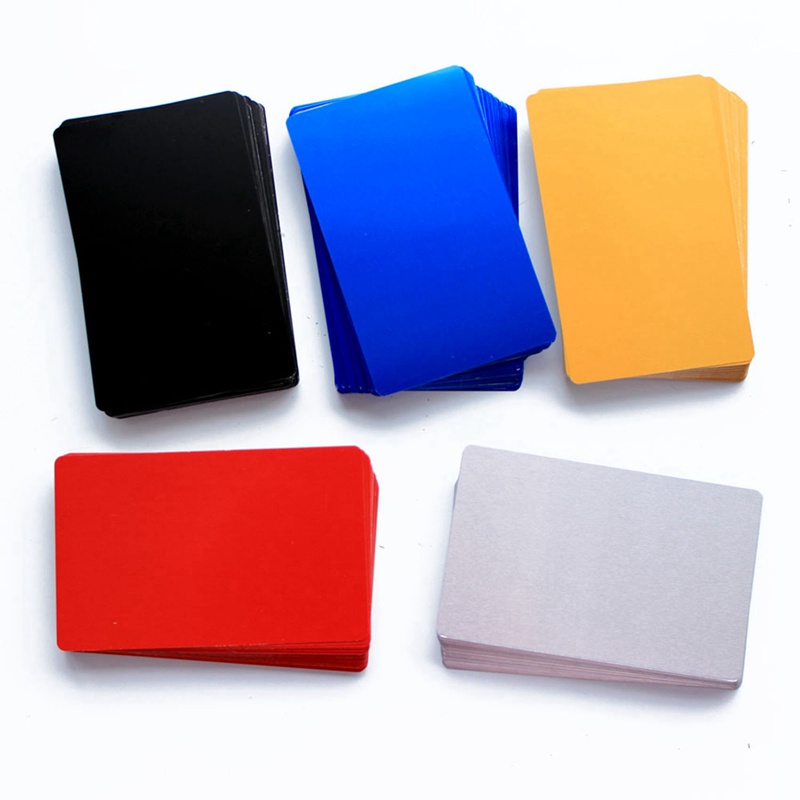 Set 100 Thẻ Hợp Kim Nhôm Dày 0.2mm Nhiều Màu Sắc