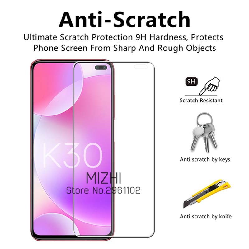 Miếng Dán Kính Cường Lực Cho Xiaomi Redmi K30, Dán Màn Hình Redmi K30