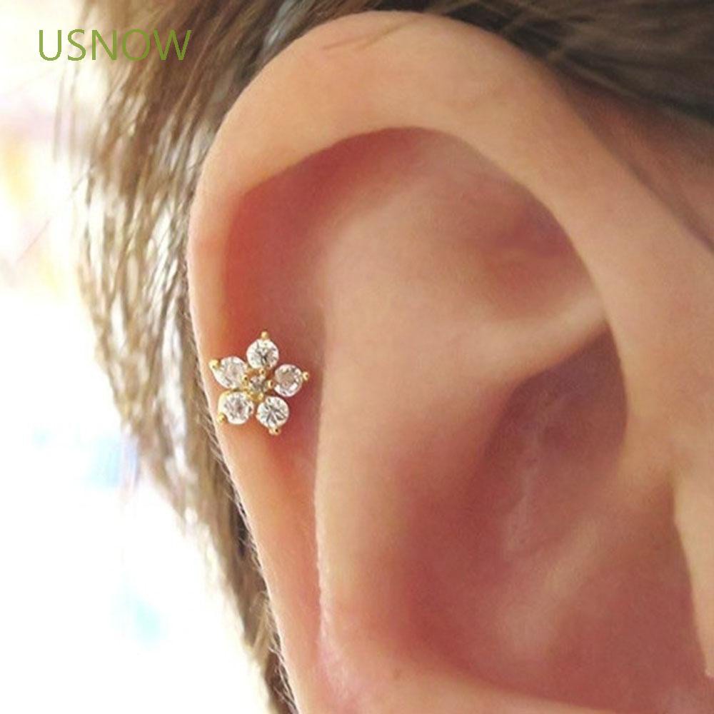 Khuyên Tai Đính Đá Zircon Thời Trang Cho Nữ