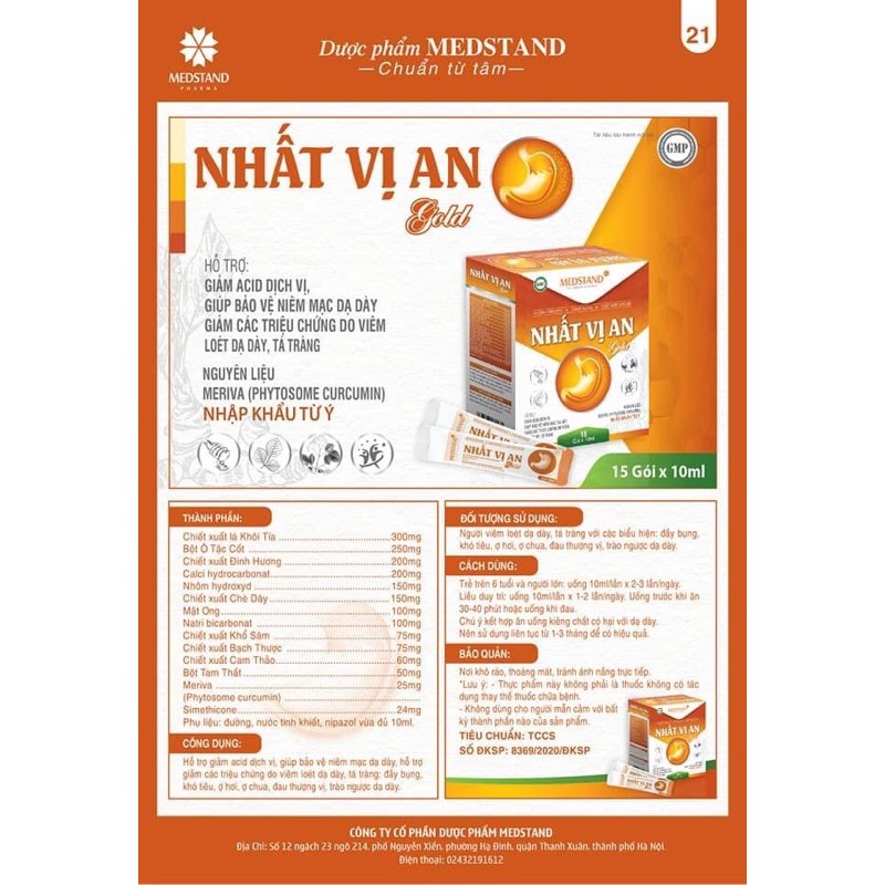 Nhất vị an - Hỗ trợ dạ dày tốt nhất hiện nay