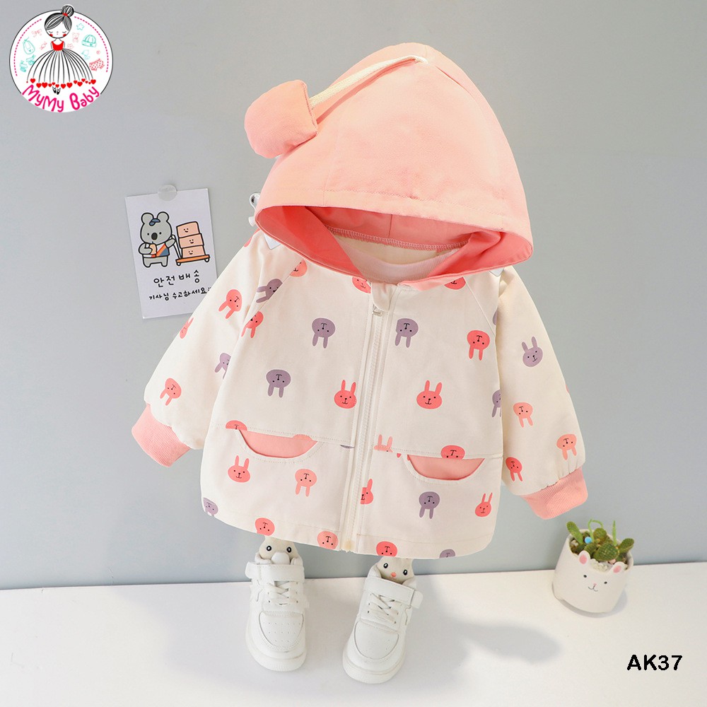 Áo khoác kaki thỏ đáng yêu cho các bé
