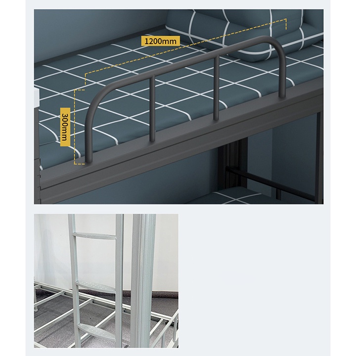XẢ_Giường 2 tầng kim loại rộng 90cm, dài 2m, cao 1m8 - giường 2 tầng trẻ em