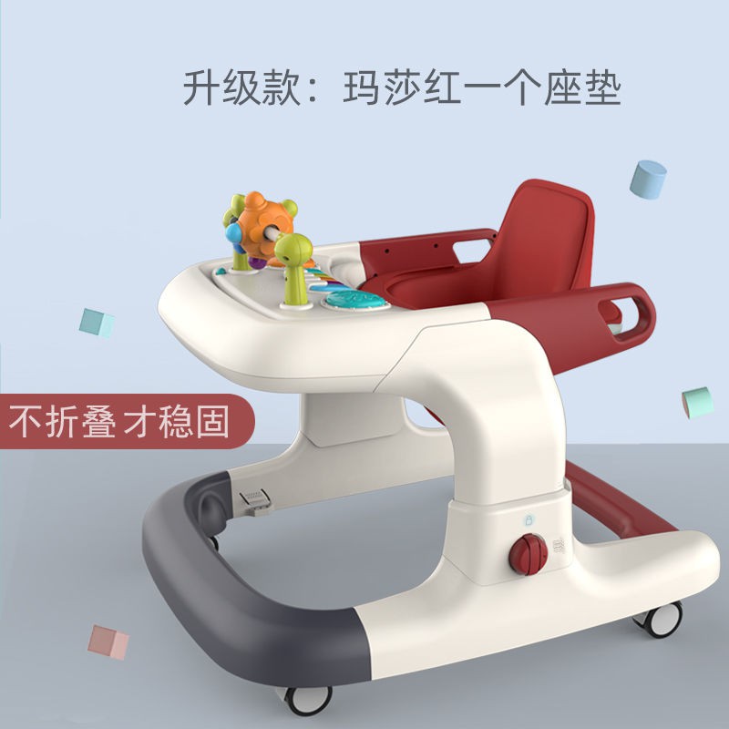 Xe tập đi cho bé 6-18 tháng Chân vuông chống lật đa năng dành cho nam và nữ Xe đẩy trẻ em học tập