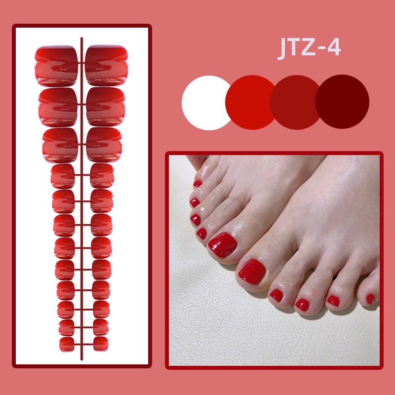 Set 24 Móng Chân Giả Kèm Keo Dán