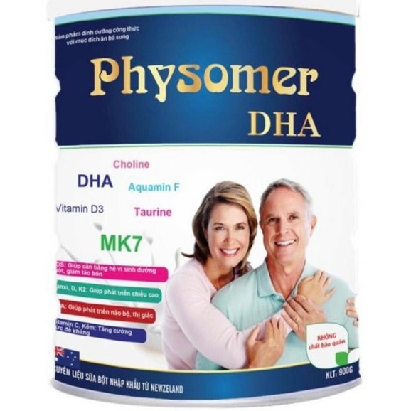[Combo 3hộp x 900gr/hộp] sữa Physomer DHA, HSD 2026 [chính hãng]