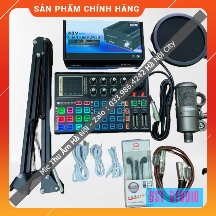 Trọn Bộ Sound Card K300 - Mic SM8B Hàng Cao Cấp . Chất Âm Cực Hay , Livestream , Thu Âm Cực Đỉnh , Nhiều Hiệu Ứng