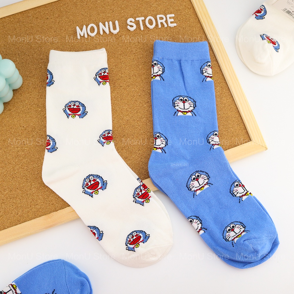 Tất vớ bắp chân hình DORAEMON DOREMON dễ thương cute MON0084