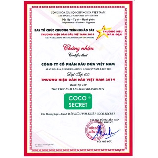 Dầu dừa Nguyên Chất Coco Secret 500ml