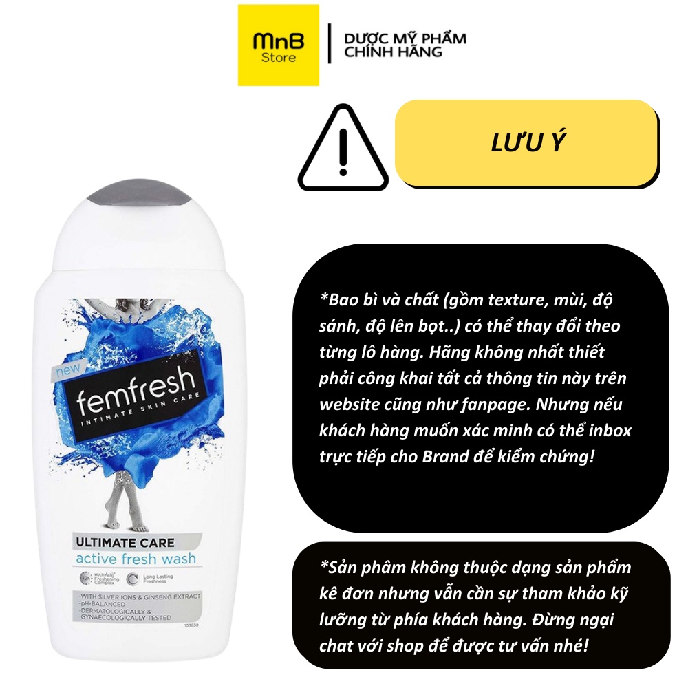 Dung dịch vệ sinh phụ nữ Femfresh Daily Intimate Wash anh 250ml