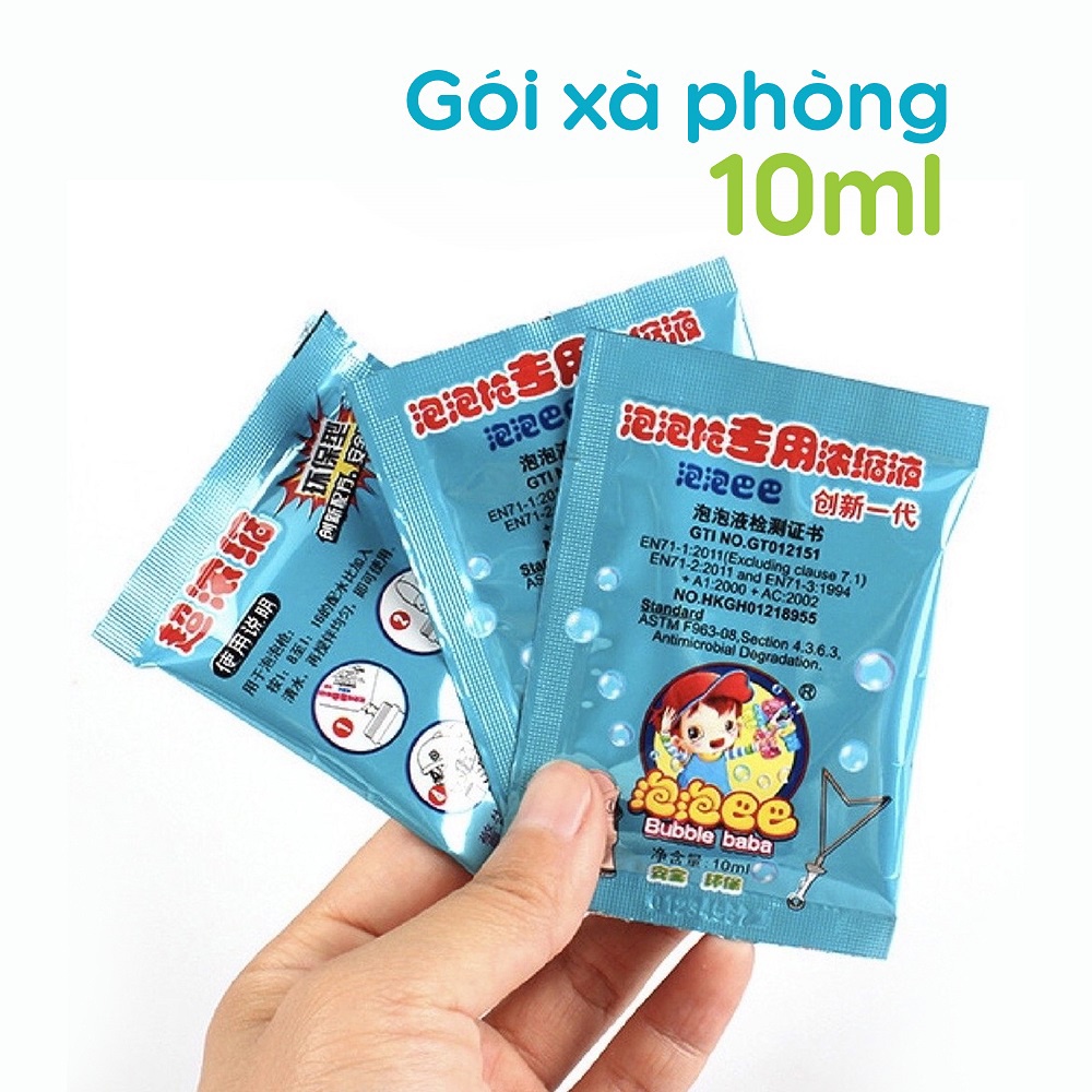 Súng bắn bong bóng xà phòng đồ chơi máy bắn bong bóng 8 nòng siêu mạnh cho trẻ DC05-SBBONG