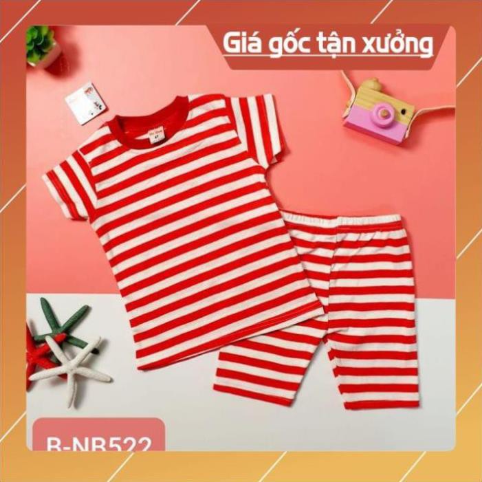 Quần áo trẻ em,đồ bộ em bé - Bộ cotton thun cao cấp hoạ tiết xinh xắn cho bé 7-17kg