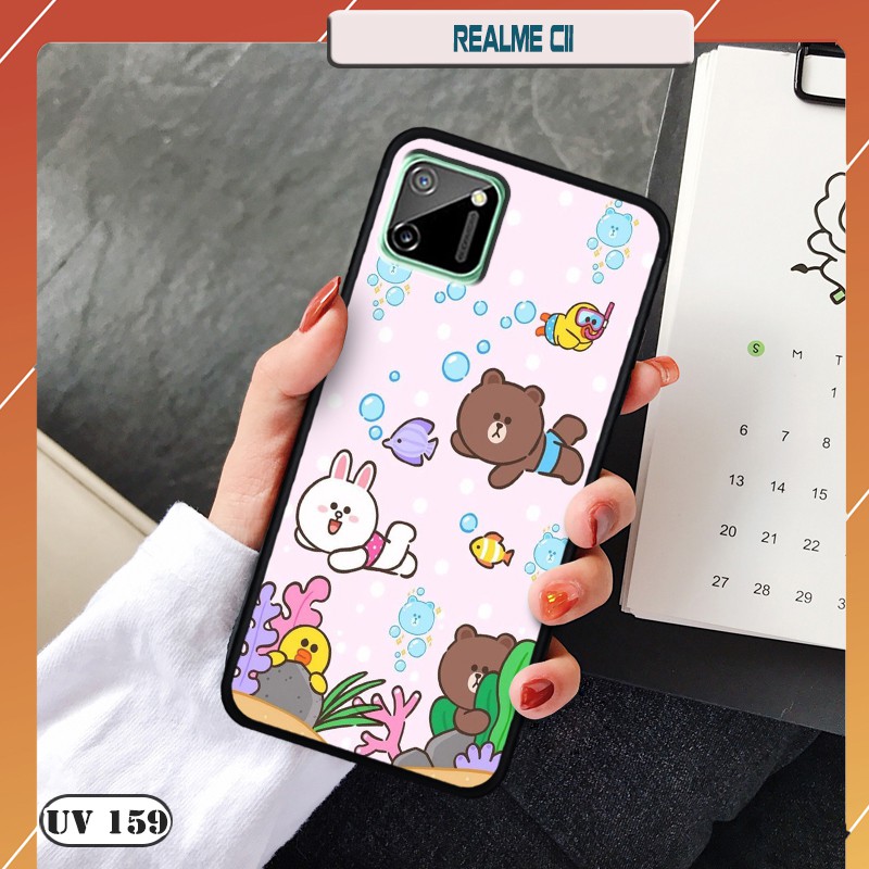 Ốp lưng nhám Realme C11 - in hình