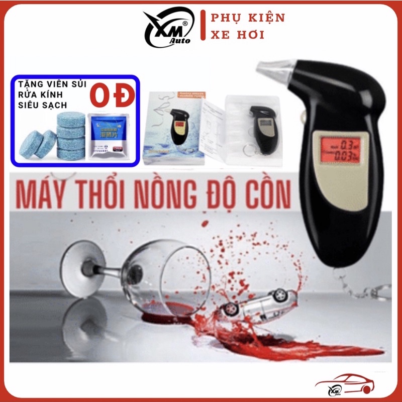 Máy Đo Nồng Độ Cồn Chính Xác Tuyệt (BẢO HÀNH 12 THÁNG - XMAUTO) Đối máy kiểm tra cồn Alcohol Testi. XM_STORE