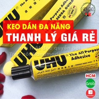 Keo dán vải THANH LÝ UHU 35ml GUT dán đa năng siêu dính trong suốt, nhanh khô giá rẻ freeship xtra