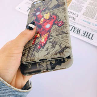 Ốp Lưng Iphone Silicon dẻo bảo vệ máy tốt Comic Marvel - S229