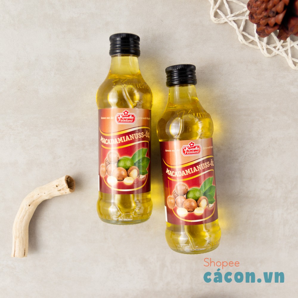 [Cacon.vn] Dầu ăn dặm hoa cải, mè, olive Ajinomoto, óc chó Đức, macca